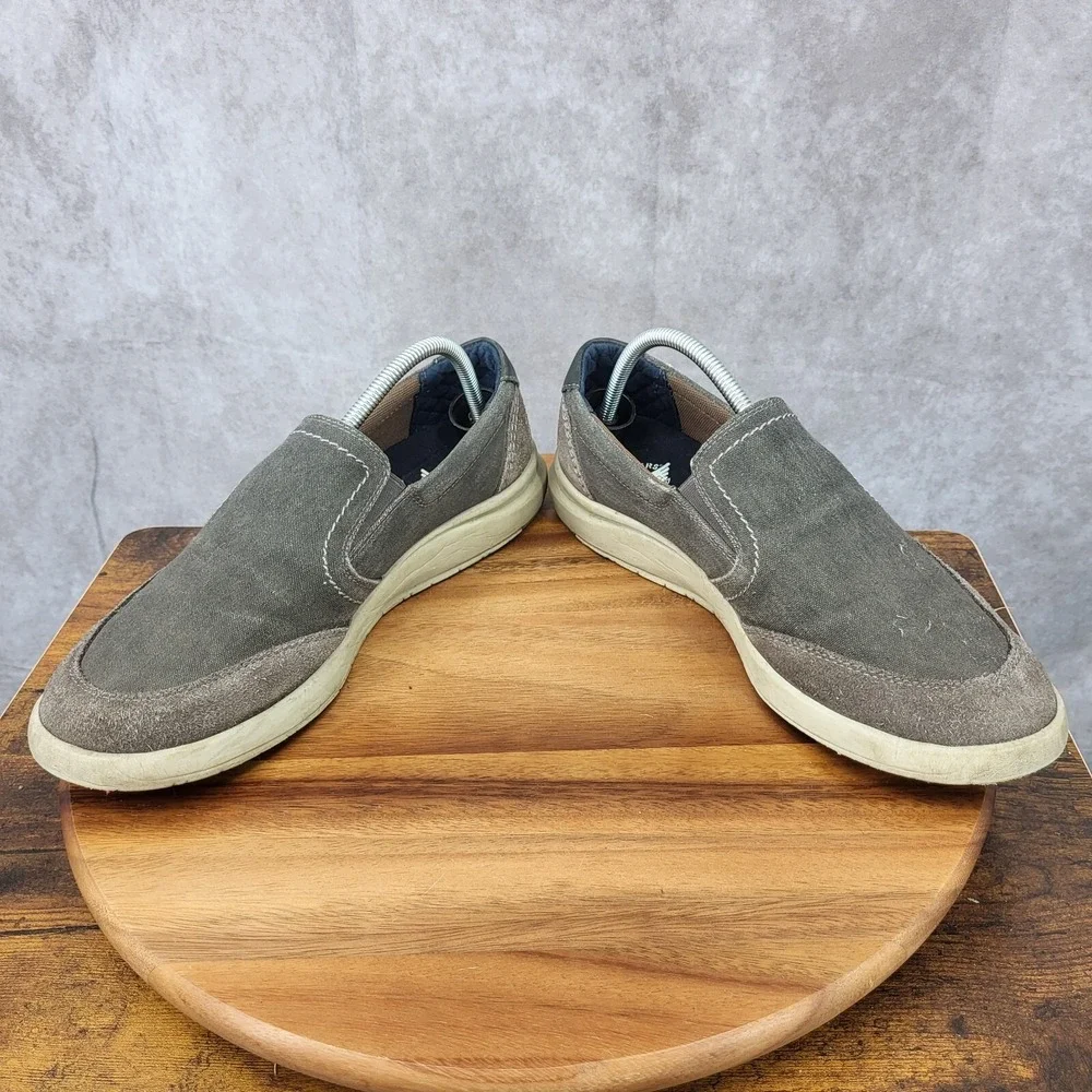 Dockers Sneakers‎ Mens 9.5 M Gray Suede Leather Loafers Slip On Shoes  Cahill